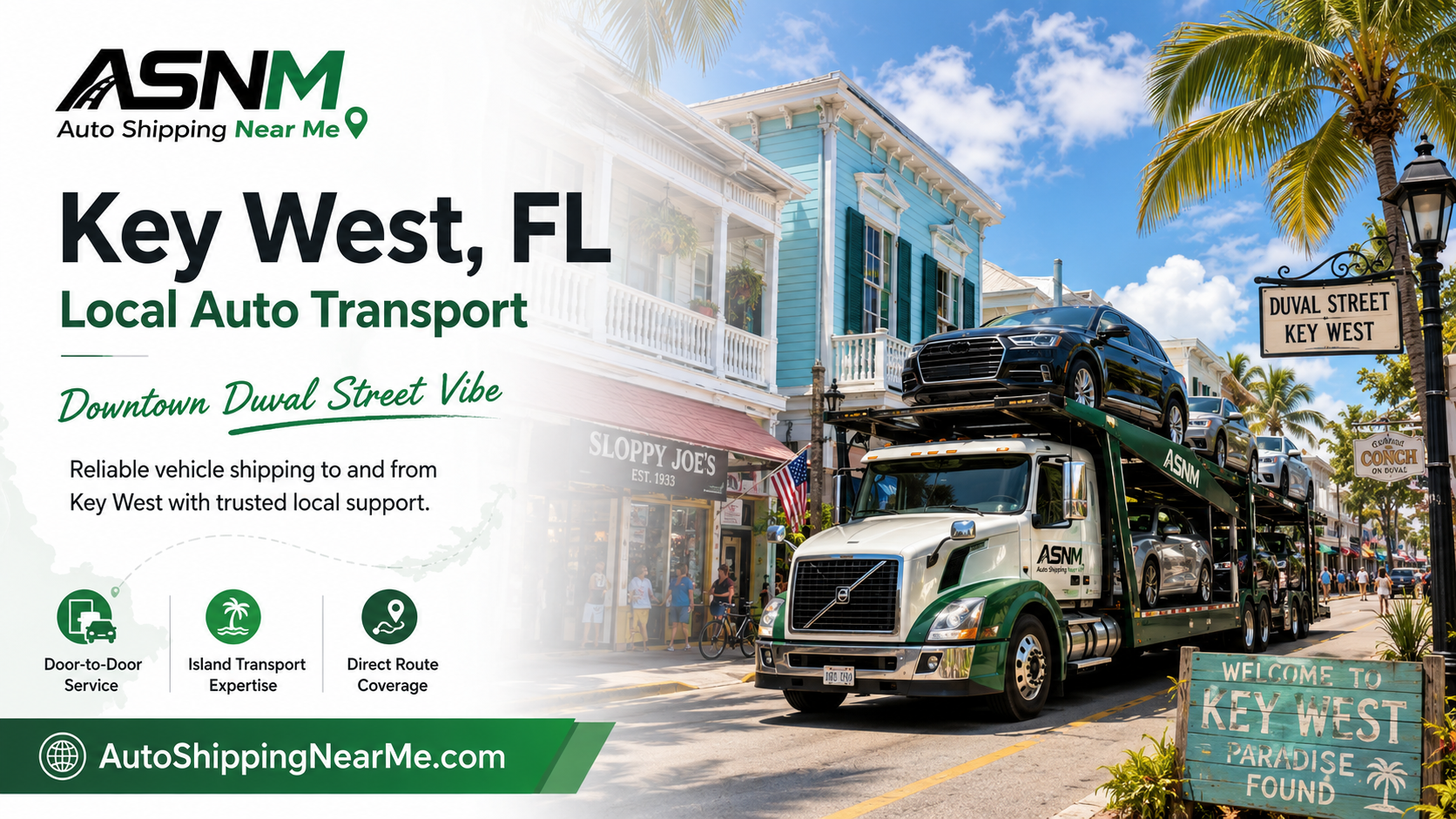 Key West and Florida Keys auto transport — Overseas Highway car shipping with Auto Shipping Near Me